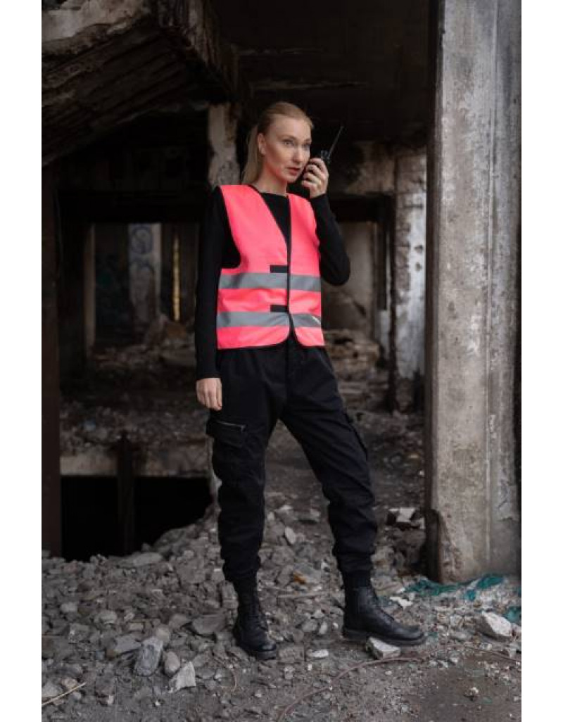 Vestă de lucru cu elemente reflectorizante